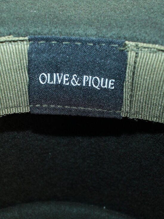 Olive & Pique Green VIDA Adult Adjustable 100% Wool Felt Gambler Bolero Hat NWT main image 15